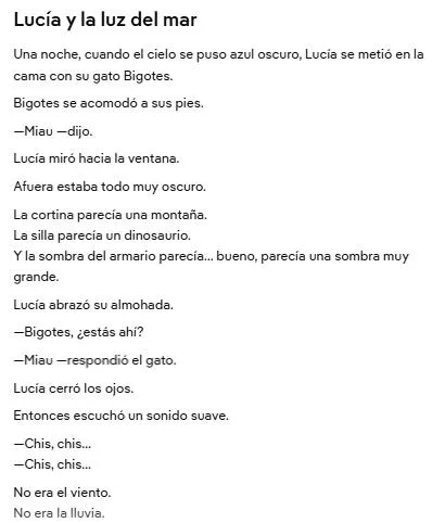 Captura: Pide el cuento