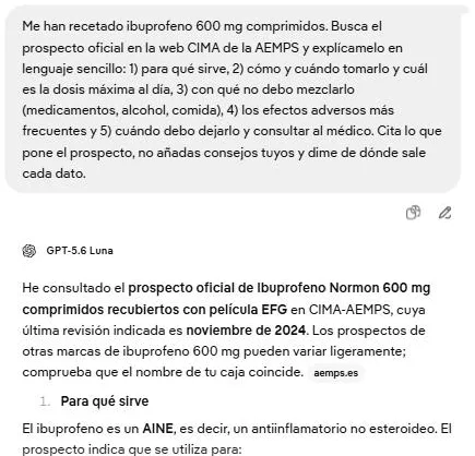 Captura: Pide la explicación del prospecto oficial