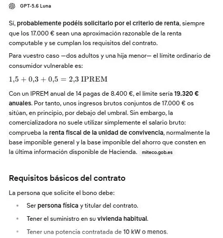 Captura: Pregunta si puedes pedirlo