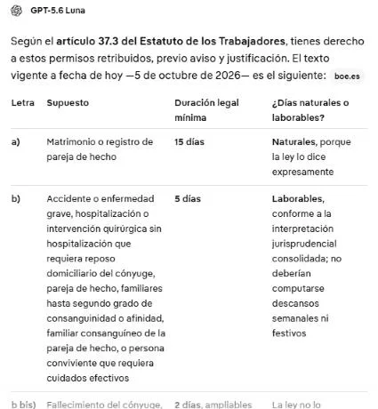 Captura: Pregunta qué te corresponde