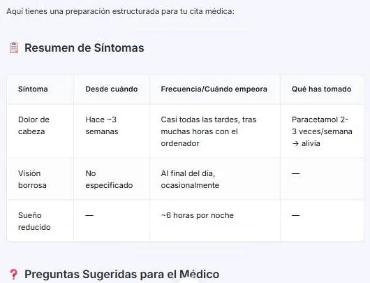 Captura: Pide la hoja para la consulta