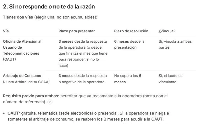 Captura: Pide el texto de la reclamación