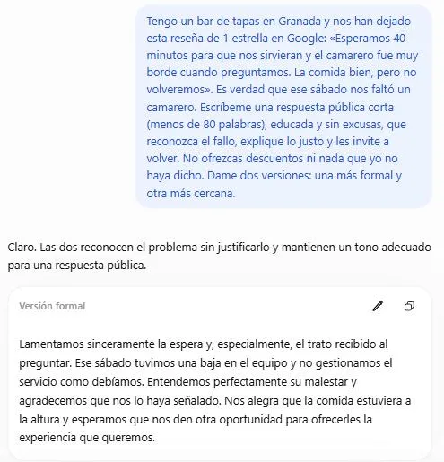 Captura: Pide la respuesta