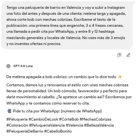 Captura: Pide el texto